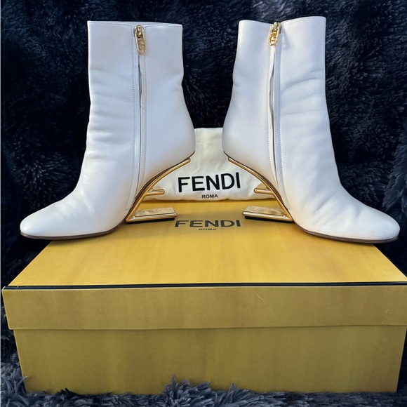 fendi F Heeled Ankle Boot - Picture 3 of 6